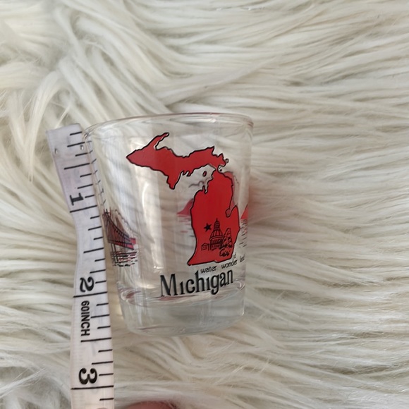 State Michigan shot glass bar alcohol glass collection shooter cocktail beer - Picture 10 of 11